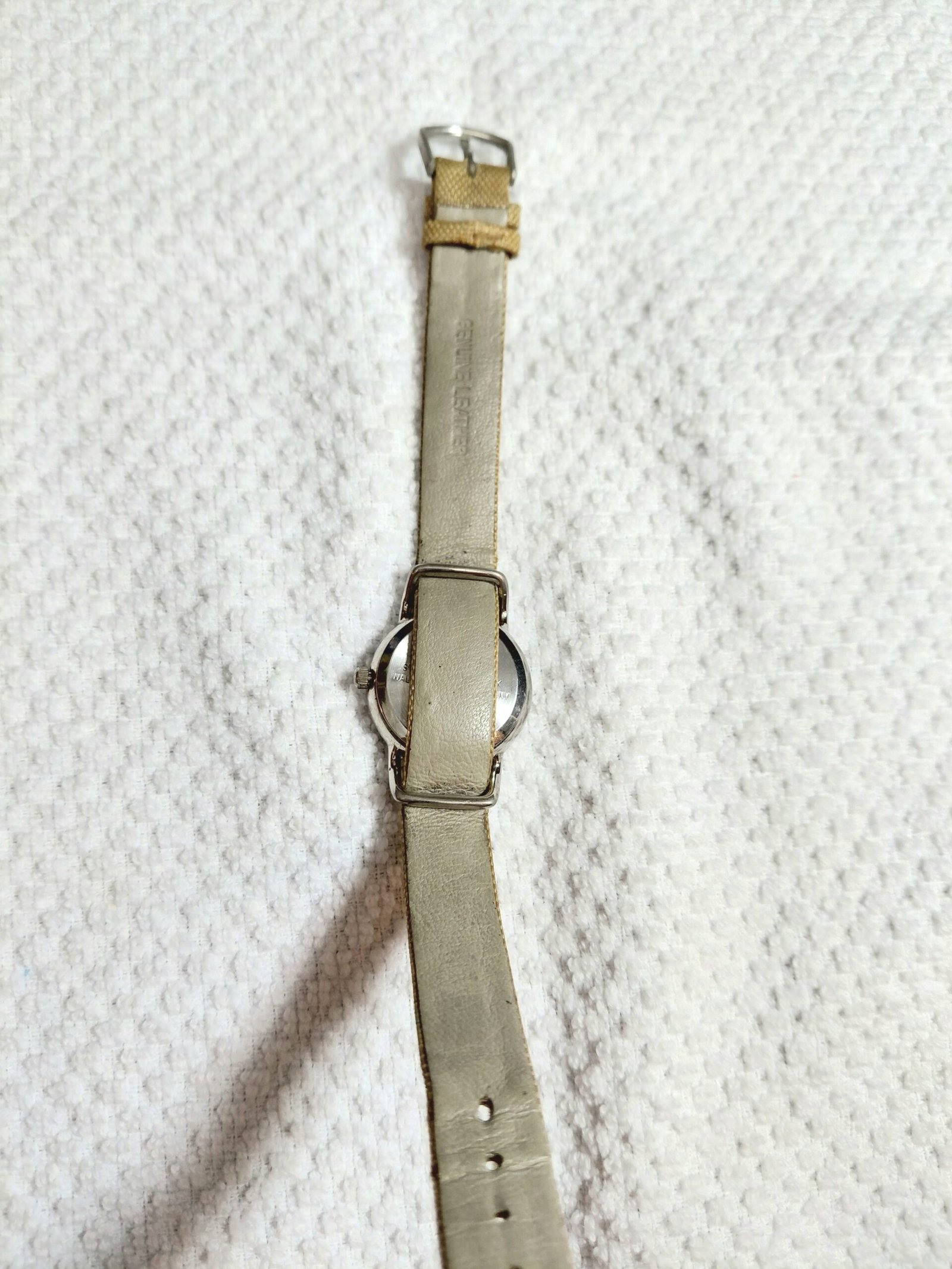 Vintage Waltham Casual Watch – Tan Canvas Strap - Image 2