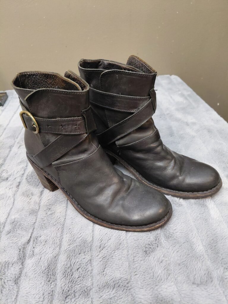 Fiorentini + Baker Italian Leather Wrap Strap Ankle Boots