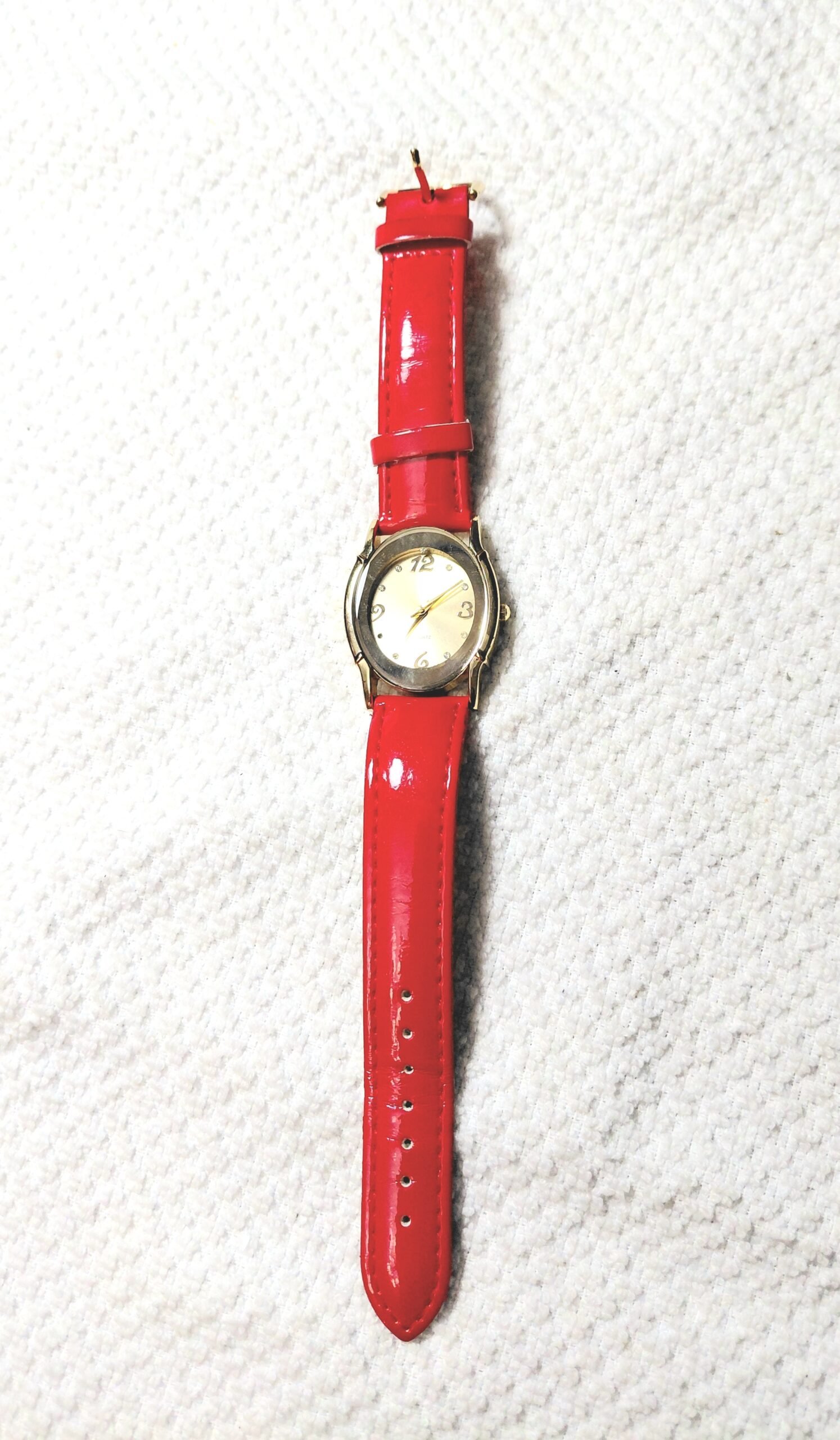 Red Banded Ladies Watch - Image 2