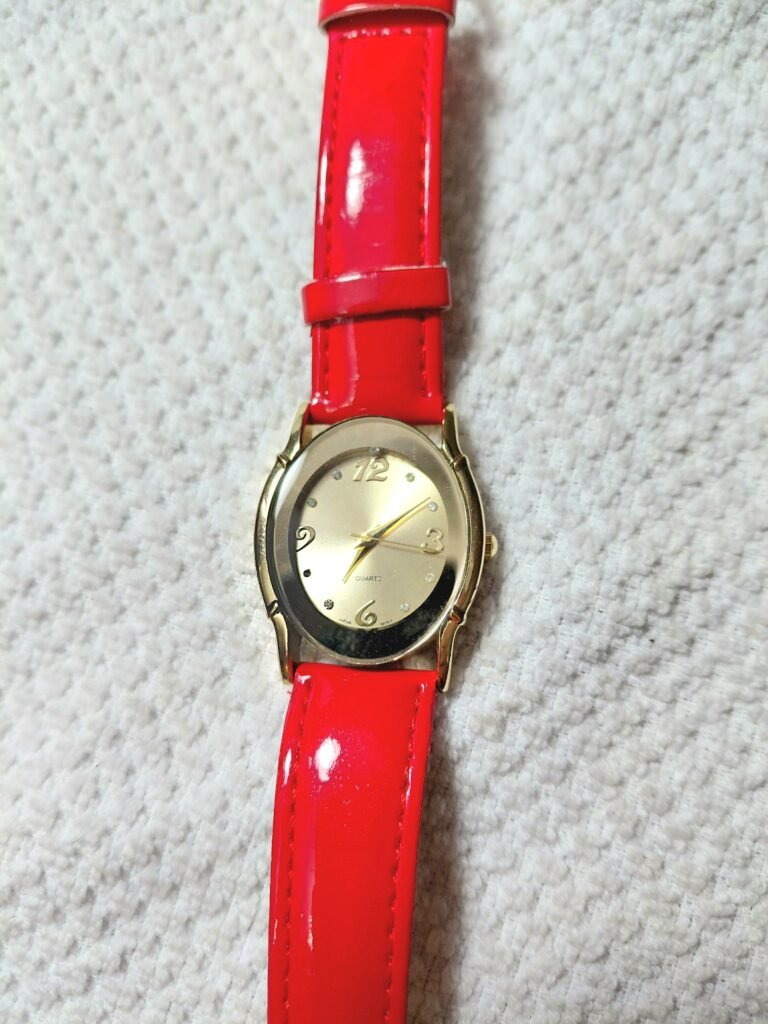 Red Banded Ladies Watch