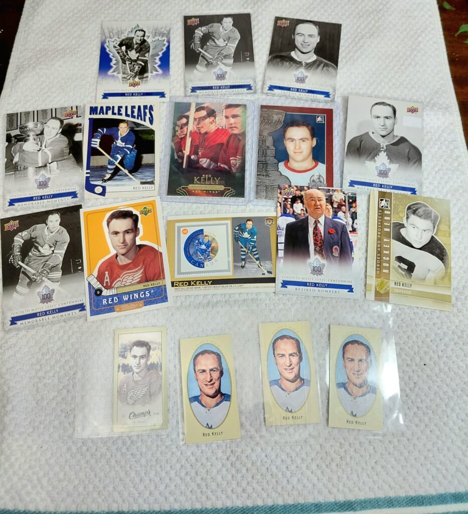 NHL Cards Red Kelly Set
